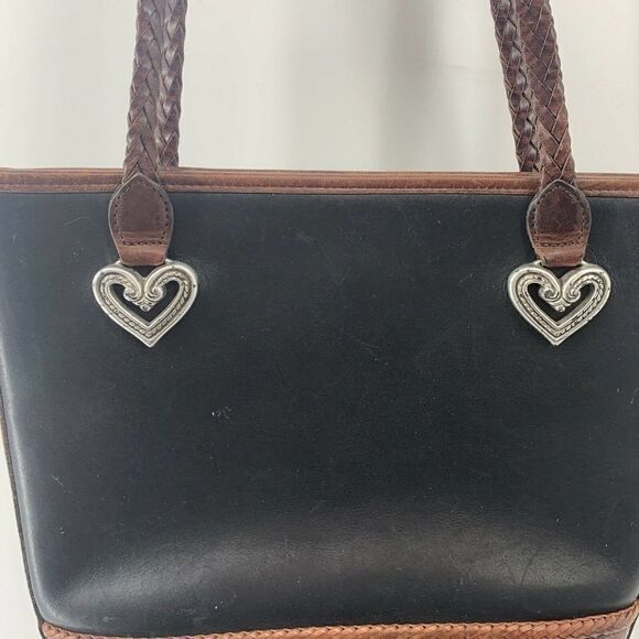 Brighton Black & Brown Croc Embossed Shoulder Bag - Picture 4 of 9